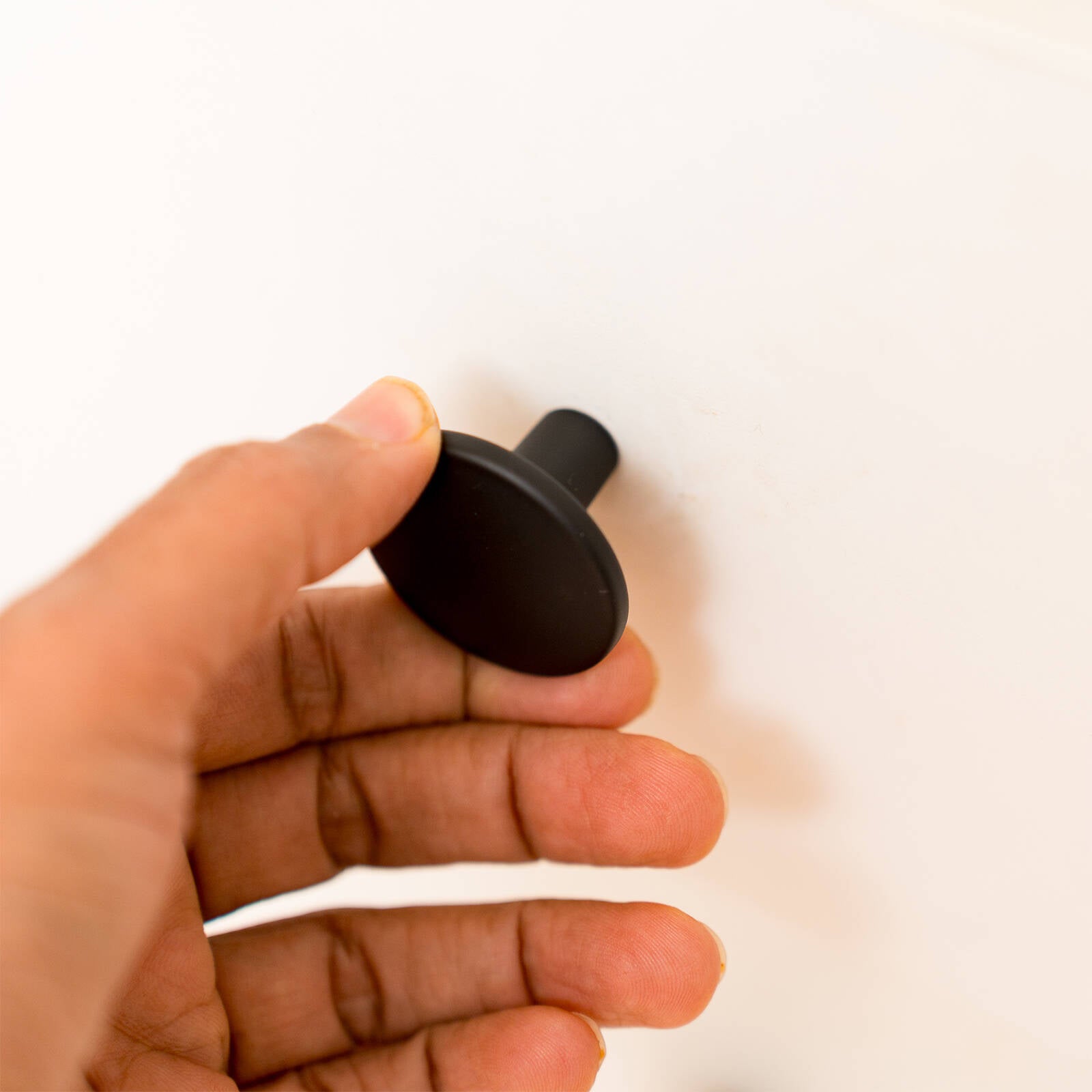 Taskmaster 37mm Matte Black Steel Cabinet Knob