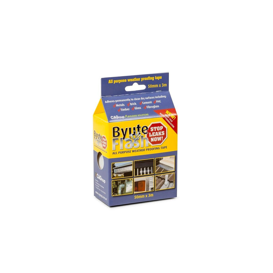 Cagroup Byute Flash Tape - 50mm x 3m - Aluminium Foil - Weatherproof - SuperSaverAU - view 1