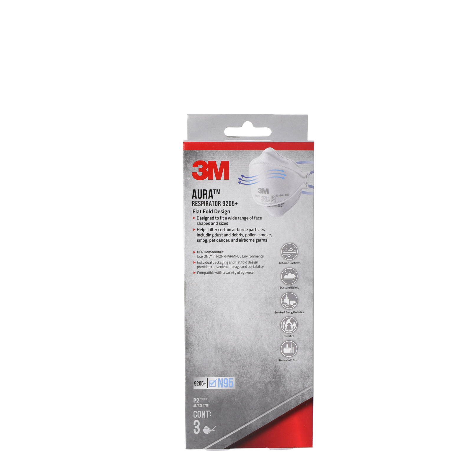 3M Aura Particulate Respirator 3 Pack
