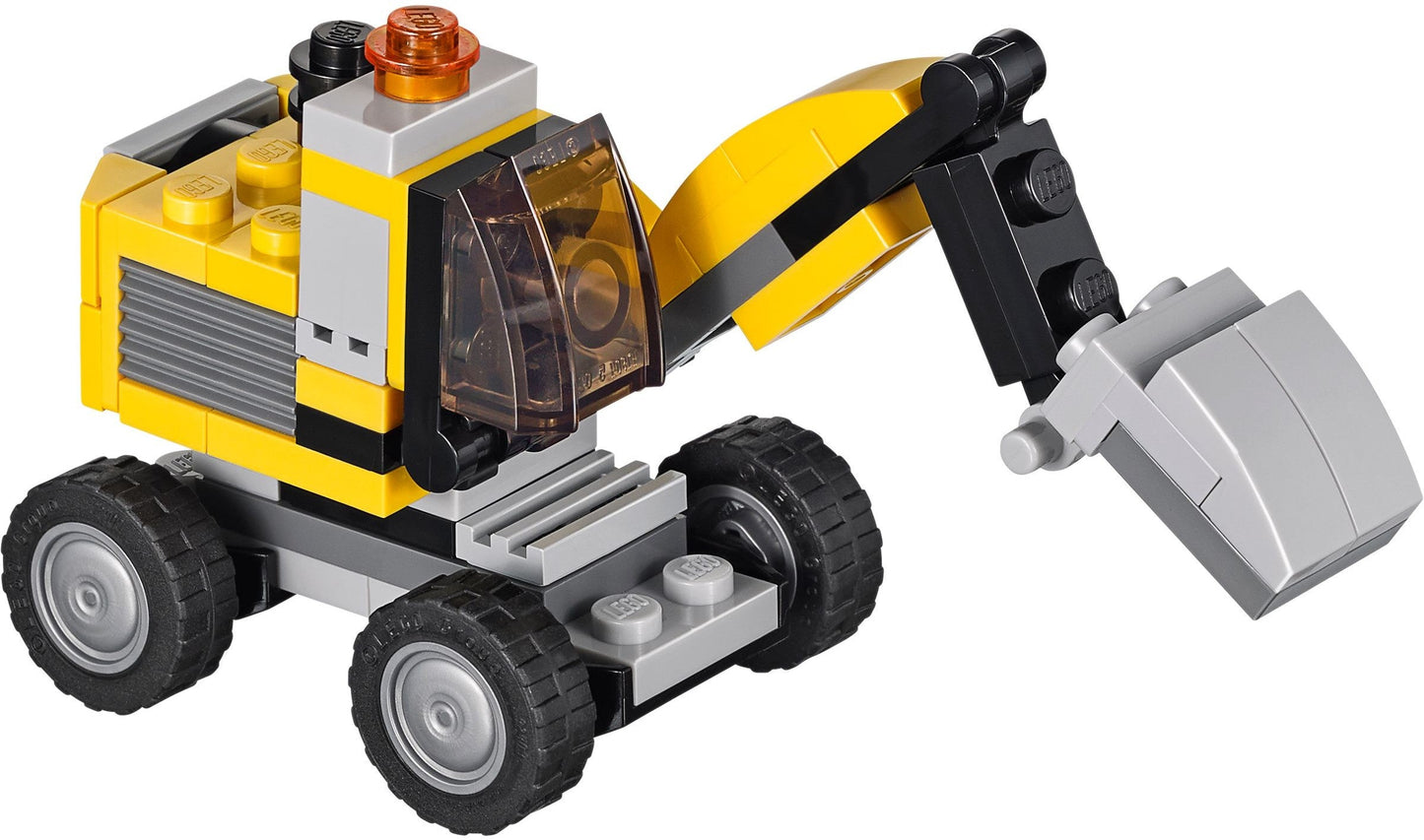 LEGO 31014 Power Digger 3-in-1: Excavator, Dump Truck & Front Loader