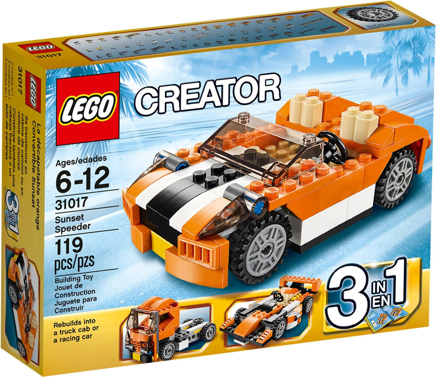 LEGO 31017 Sunset Speeder 3-in-1 Sports Car, Truck, Racer - SuperSaverAU - view 1