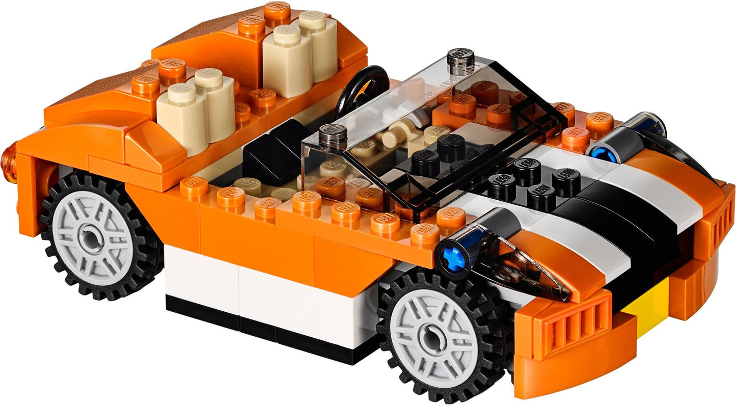 LEGO 31017 Sunset Speeder 3-in-1 Sports Car, Truck, Racer