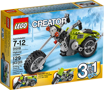 LEGO 31018 3-in-1 Highway Cruiser: Chopper, Motorbike & Dirt Bike