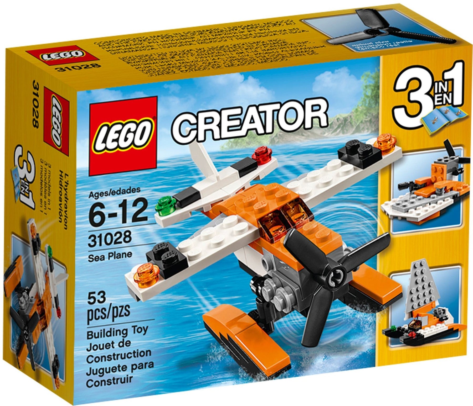 LEGO 31028 Sea Plane - 3-in-1 Swamp Boat, Catamaran - SuperSaverAU - view 1