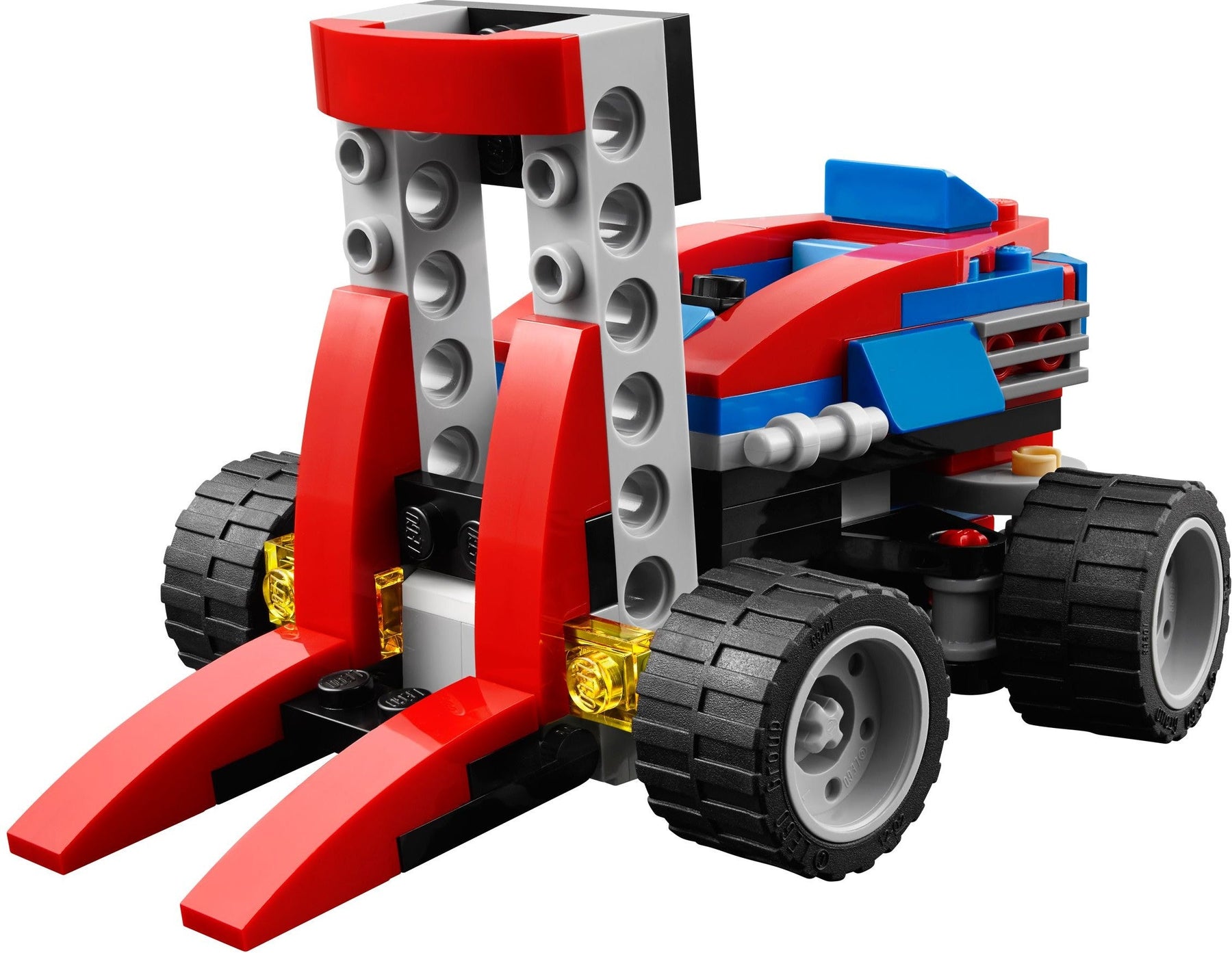 LEGO 31030 3-in-1 Red Go-Kart, Quad Bike & Forklift - SuperSaverAU - view 4