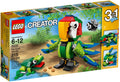 LEGO 31031 Rainforest Animals 3-in-1 Parrot, Frog & Fly - SuperSaverAU - view 1