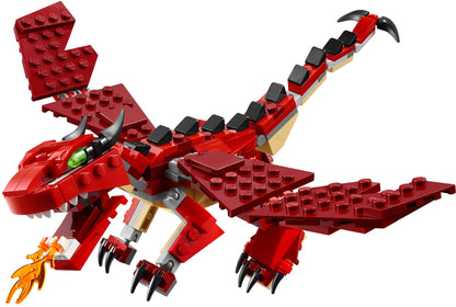 LEGO 31032 Red Creatures 3-in-1 Dragon, Snake & Scorpion