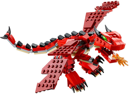 LEGO 31032 Red Creatures 3-in-1 Dragon, Snake & Scorpion