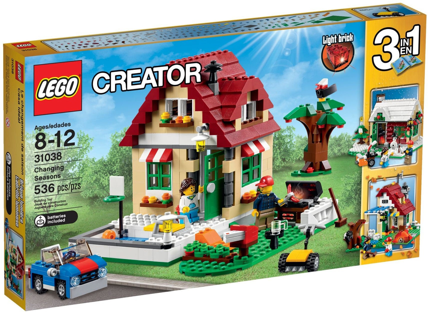 LEGO 31038 Changing Seasons: 3-in-1 Summer, Autumn & Winter Cottage
