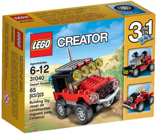 LEGO 31040 Desert Racers 3-in-1 Off-Roader, Dune Buggy, 4x4