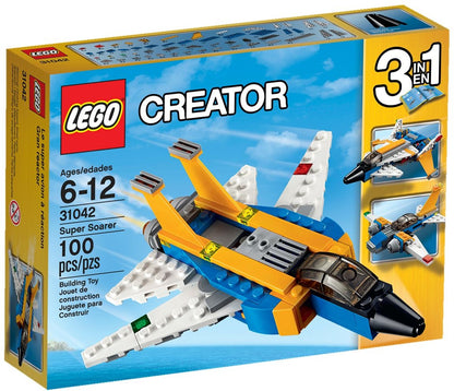 LEGO 31042 Super Soarer 3-in-1 Jet, Airplane, Futuristic Plane Building Set