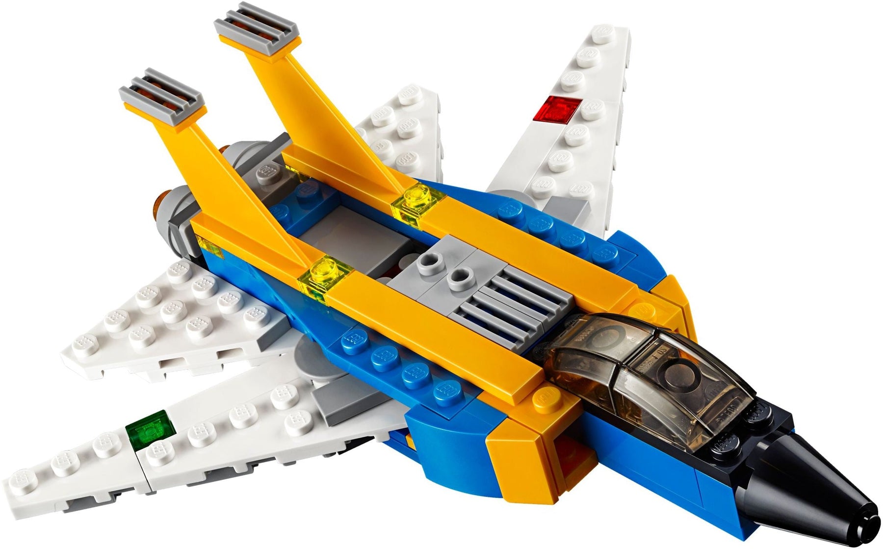 LEGO 31042 Super Soarer 3-in-1 Jet, Airplane, Futuristic Plane Building Set - SuperSaverAU - view 2