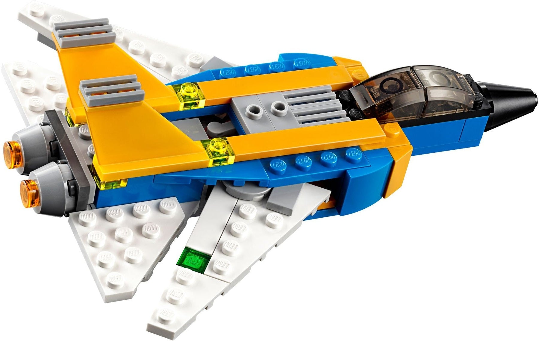 LEGO 31042 Super Soarer 3-in-1 Jet, Airplane, Futuristic Plane Building Set - SuperSaverAU - view 3