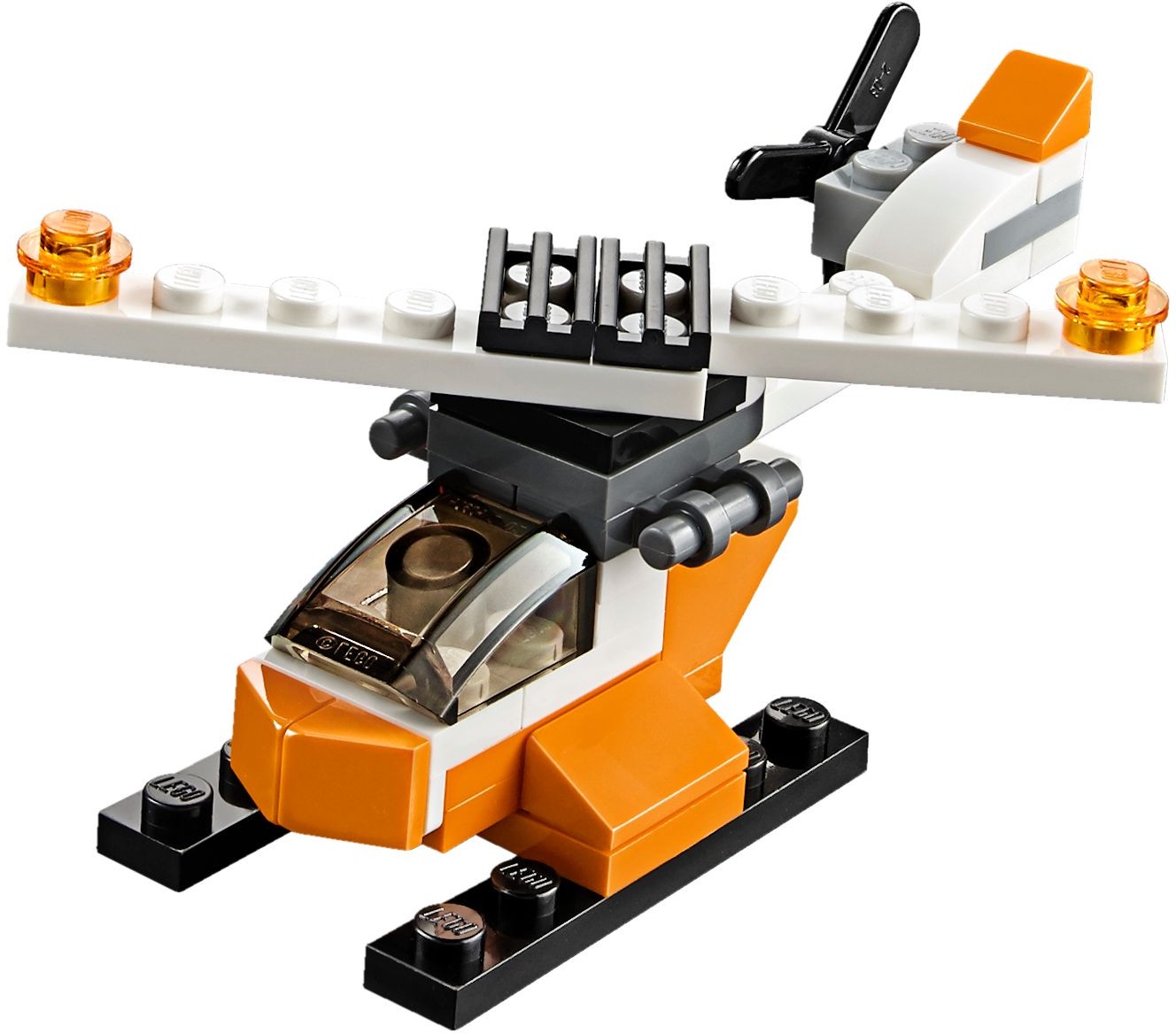 LEGO 31043 Chopper Transporter: Truck & Helicopter 3-in-1 Set - SuperSaverAU - view 3