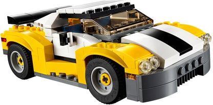 LEGO 31046 3-in-1 Fast Car, Truck & Skid Loader Building Set