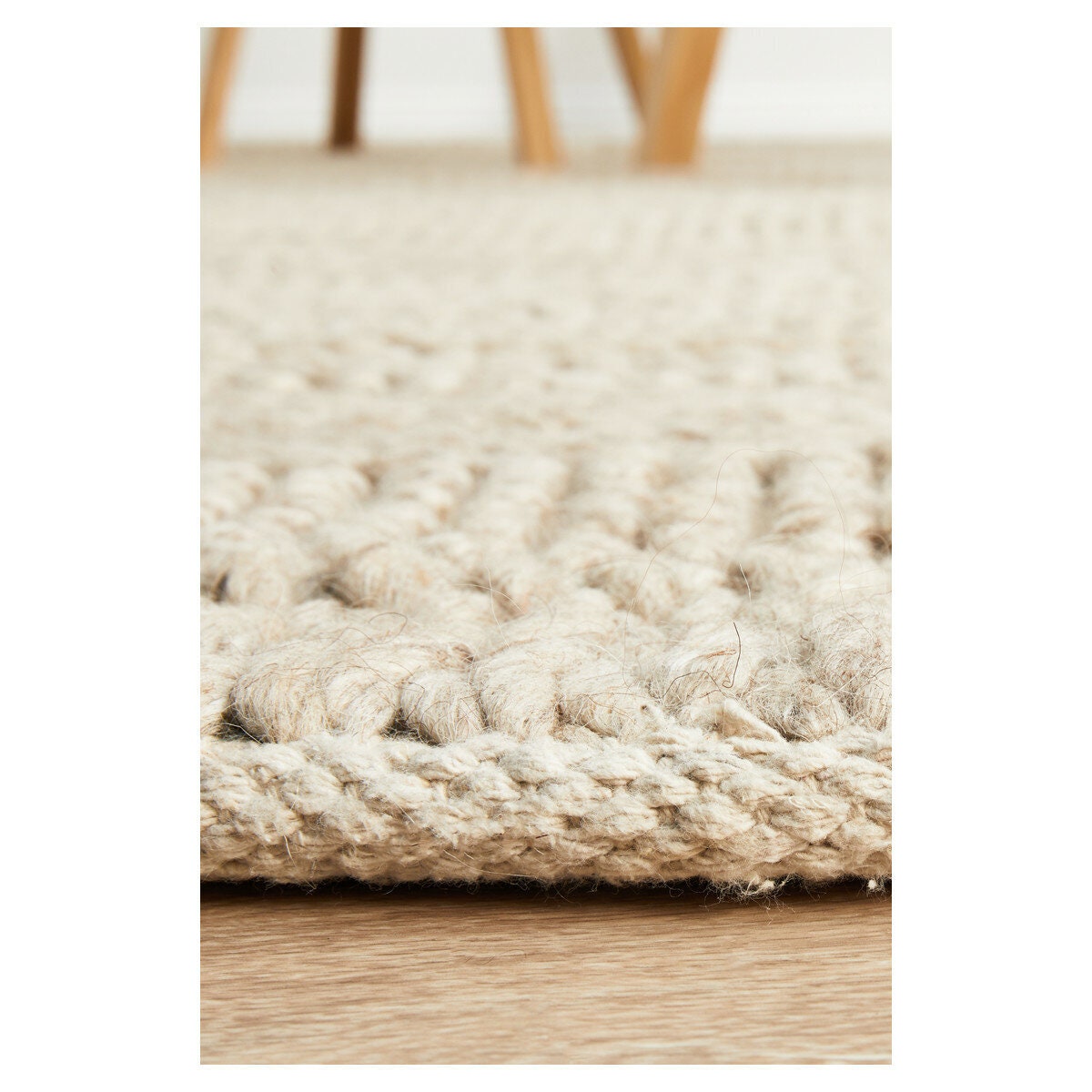 Rug Culture Skandi medium grey rug 225x155cm - 70% viscose and 30% wool blend - SKAN314GRY225X155