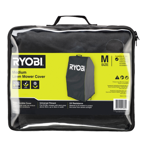 Ryobi Medium Lawn Mower Cover - 600D Polyester - 40cm to 46cm - Water Resistant - SuperSaverAU - view 1
