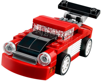 LEGO 31055 Red Racer 3-in-1 Sports Car, Tow Truck & Race Car