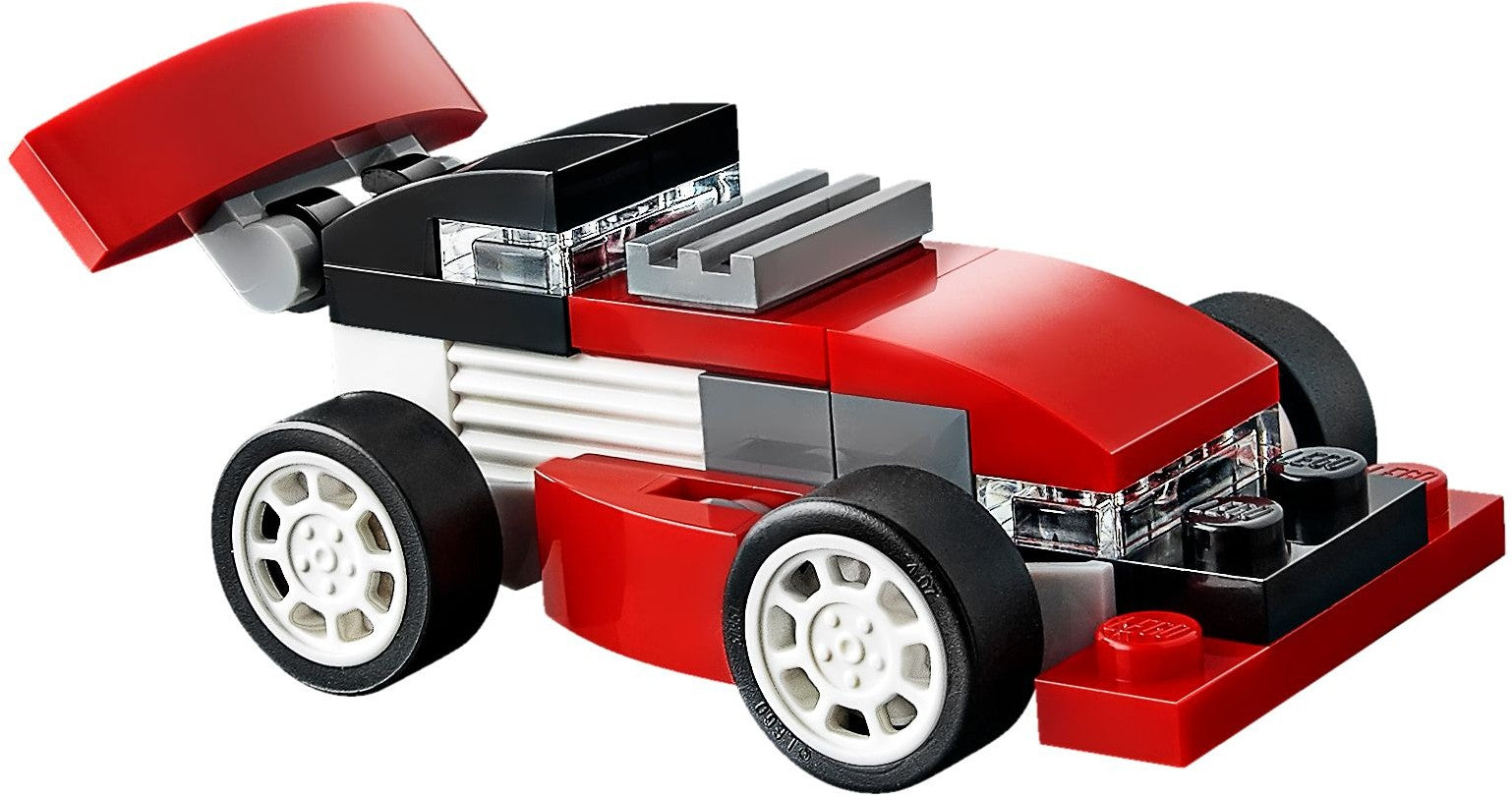 LEGO 31055 Red Racer 3-in-1 Sports Car, Tow Truck & Race Car - SuperSaverAU - view 3