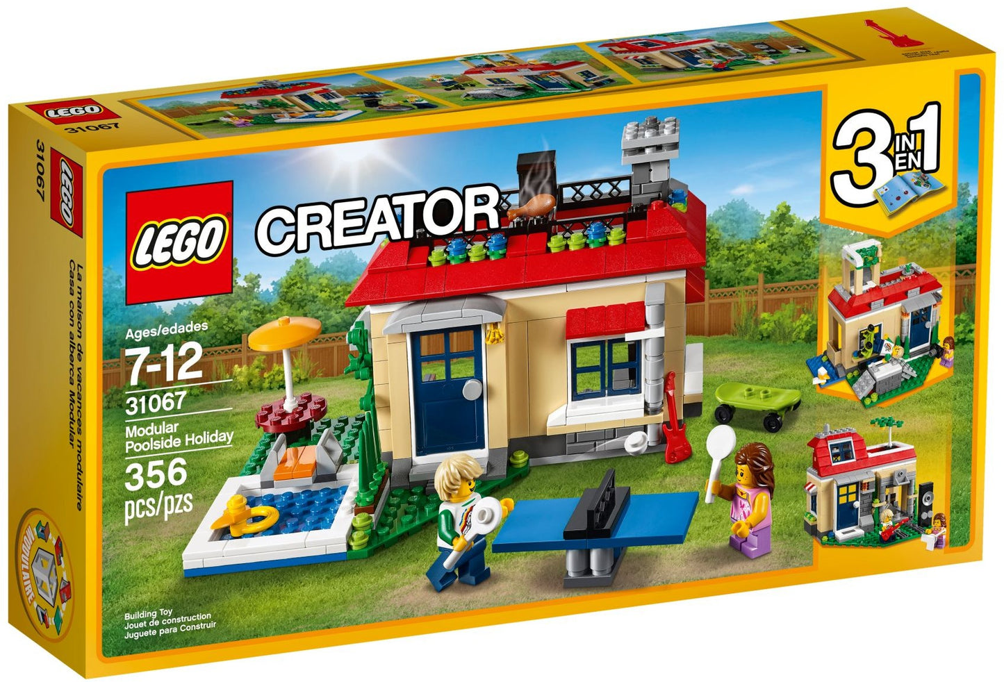 LEGO Creator Series Modular Poolside Holiday 31067 Building Kit- Auzzi Store