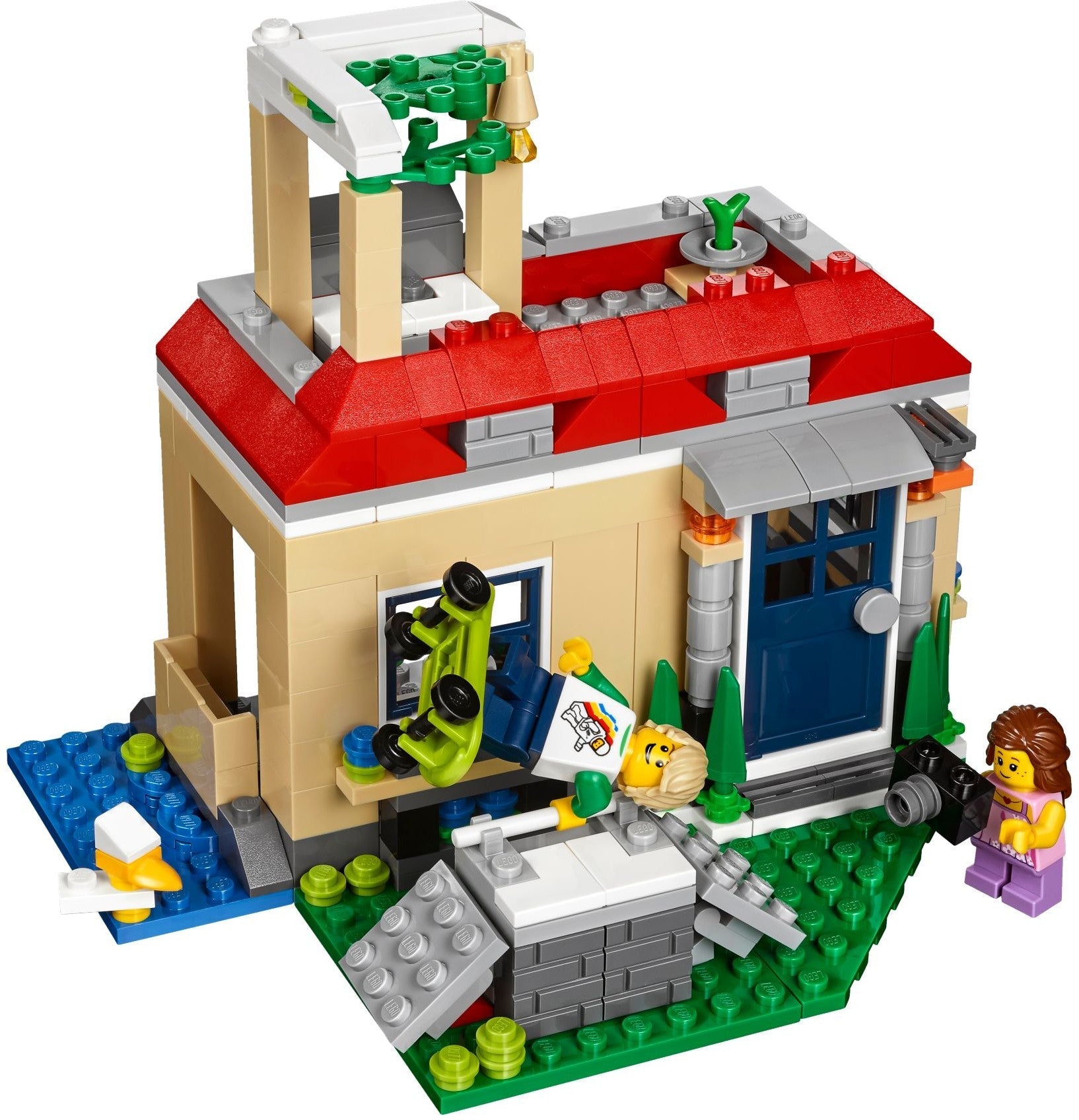 LEGO Creator Series Modular Poolside Holiday 31067 Building Kit- Auzzi Store