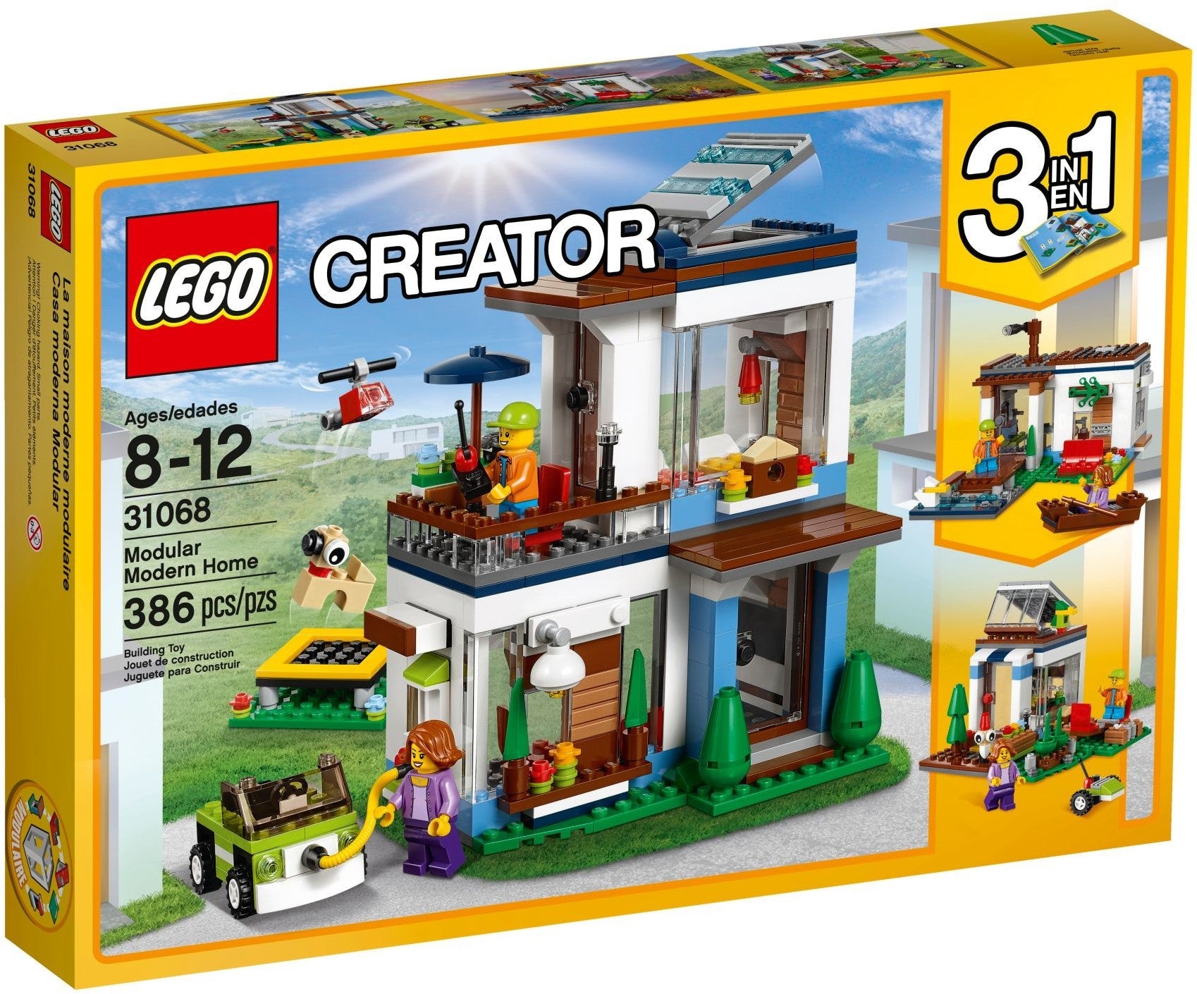 LEGO 31068 Modern Home 3-in-1 Creator Set: Build, Customize, Play! - SuperSaverAU - view 1