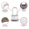 Master Lock Magnum 51mm Long Shackle Laminated Steel Padlock - 4 Pack