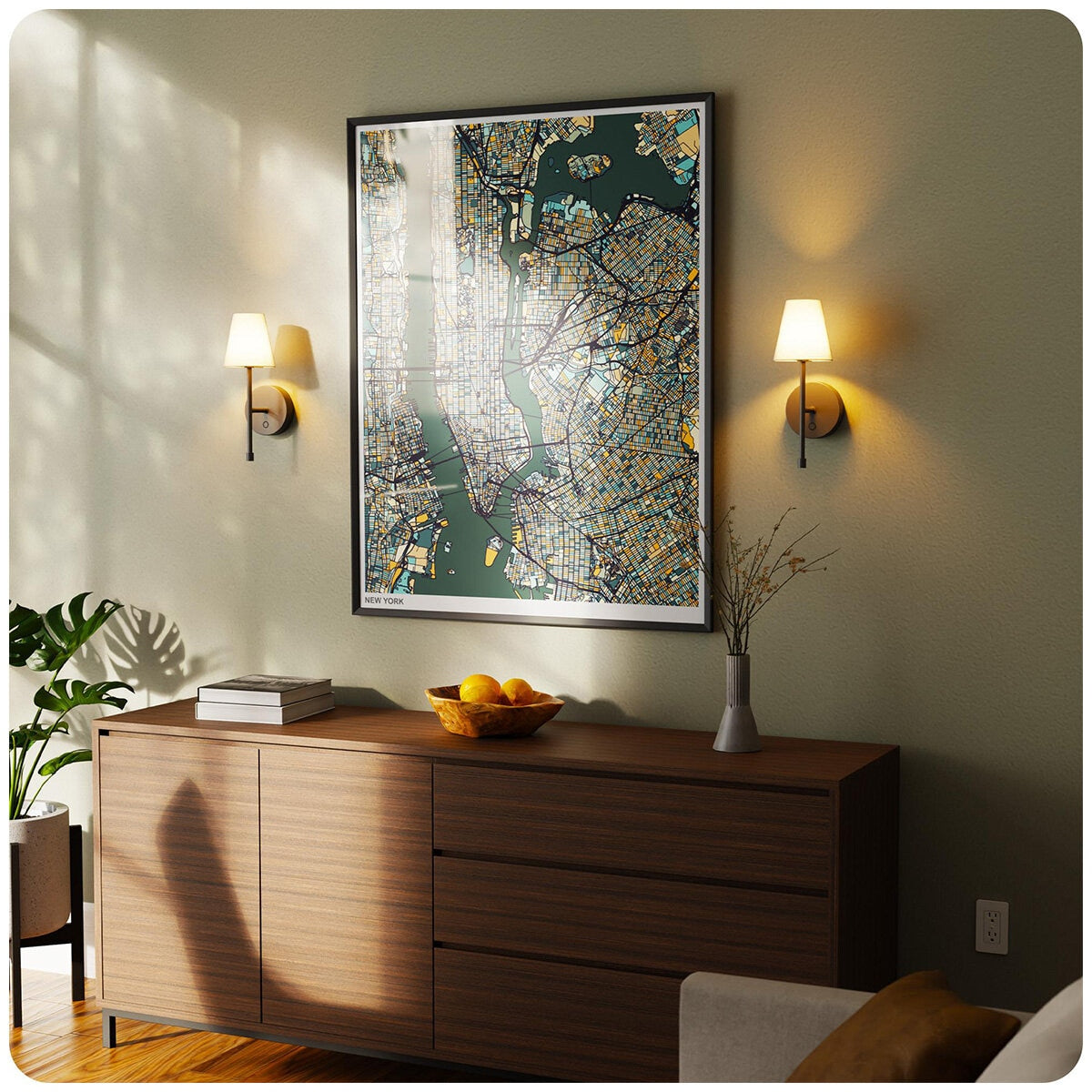 Globe LED Wall Sconce Wireless Light 2 Pack, Black Finish, 250 Lumens, 2700K, 3 Step Dimmer, USB-C Charging - Ideal for Apartments & Dorm Rooms