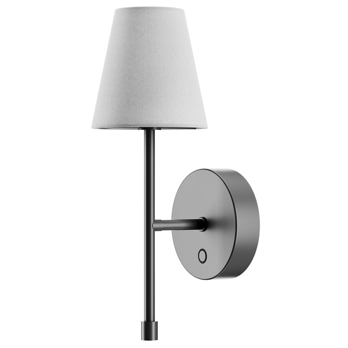 Globe LED Wall Sconce Wireless Light 2 Pack, Black Finish, 250 Lumens, 2700K, 3 Step Dimmer, USB-C Charging - Ideal for Apartments & Dorm Rooms - SuperSaverAU - view 2
