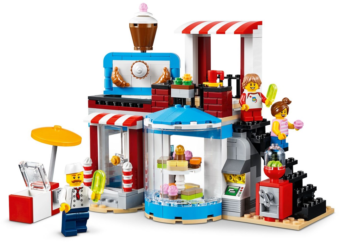 LEGO 31077 Modular Sweet Surprises: Cake Shop, Pool House & Cafe 3in1 - SuperSaverAU - view 2