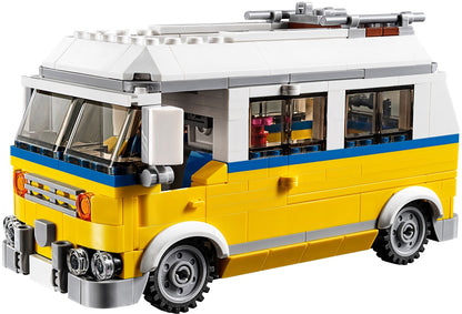 LEGO 31079 Sunshine Surfer Van: 3-in-1 Camper, Beach Buggy, Lifeguard Tower