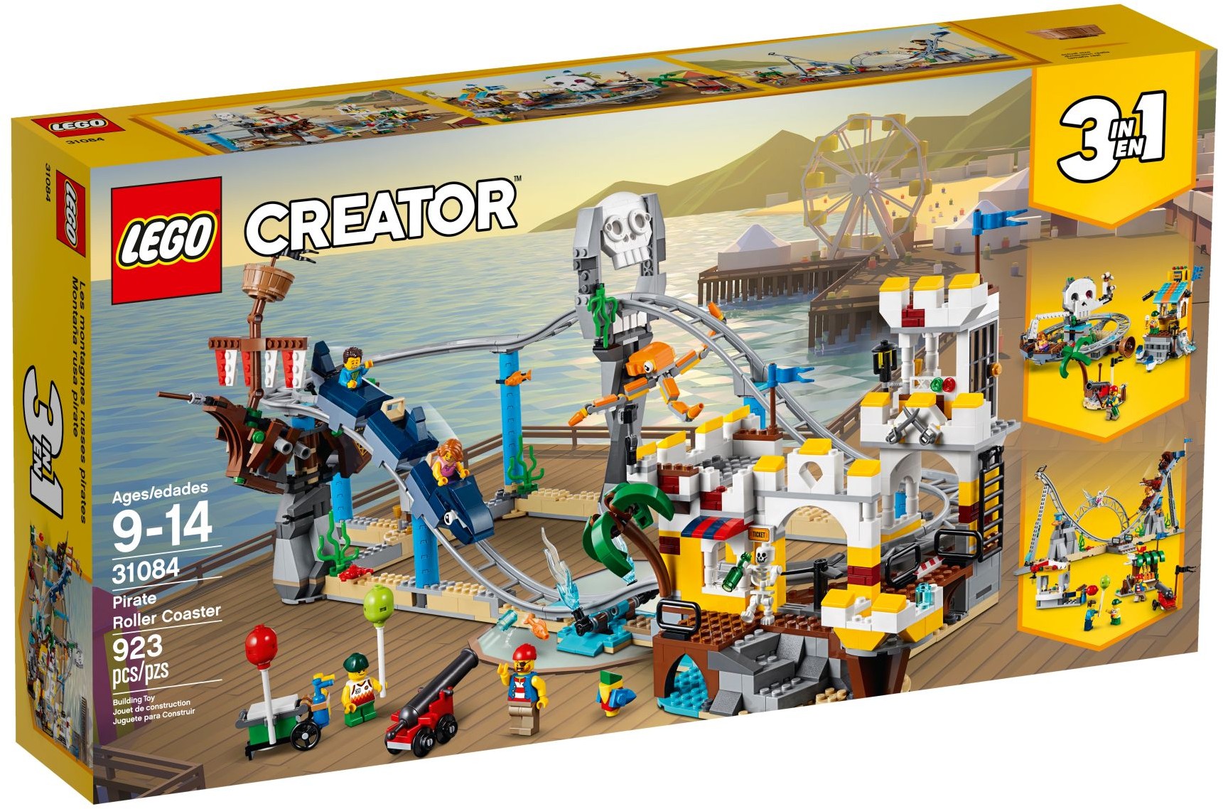 LEGO Creator Series 3in1 Pirate Roller Coaster 31084 Building Kit- Auzzi Store