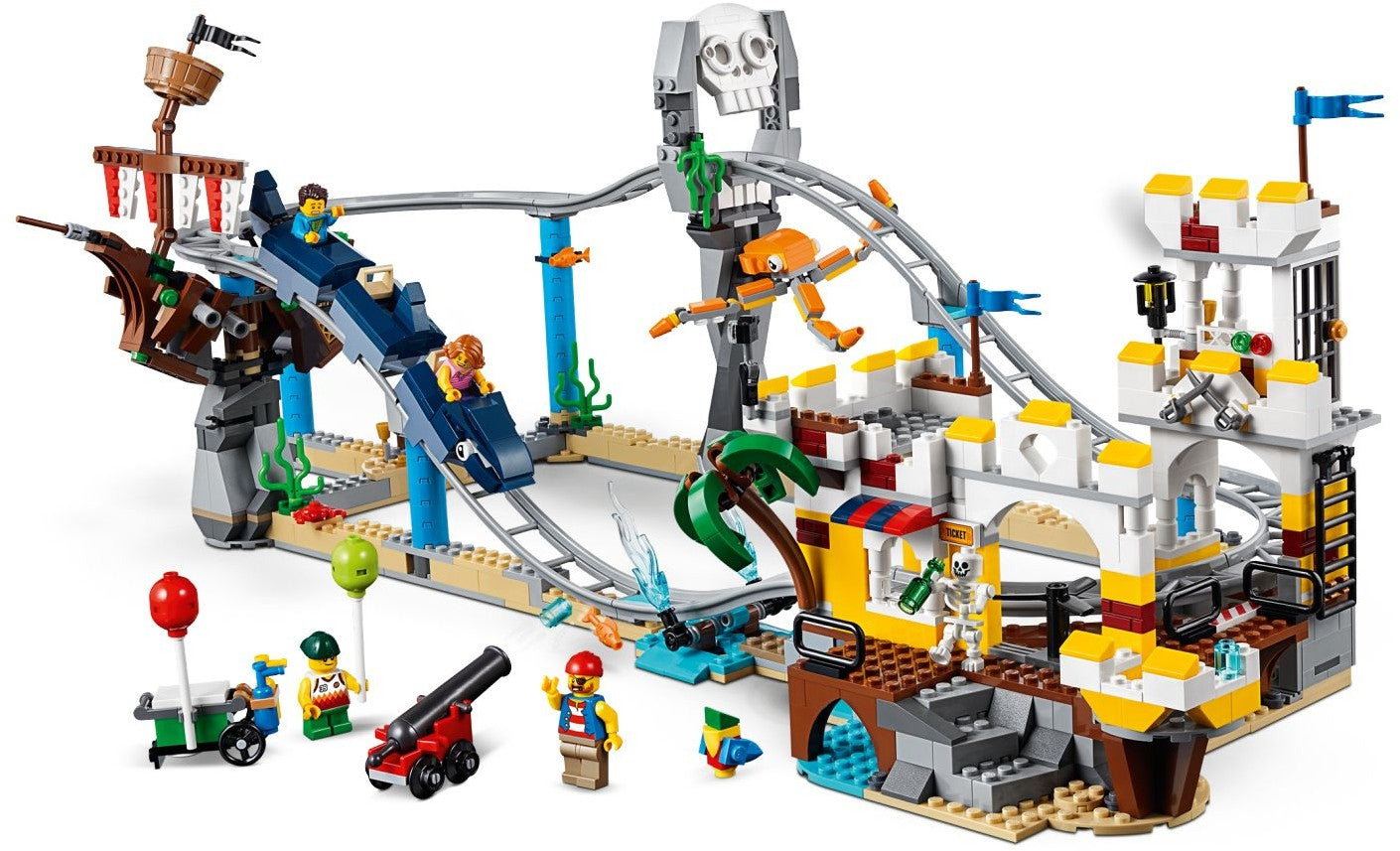 LEGO Creator Series 3in1 Pirate Roller Coaster 31084 Building Kit- Auzzi Store