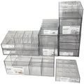The Container Store 9 Piece Bath/Cosmetic Pack 1 - Clear PET, Drawer and Countertop - VTCS-BATHCOSM-P1