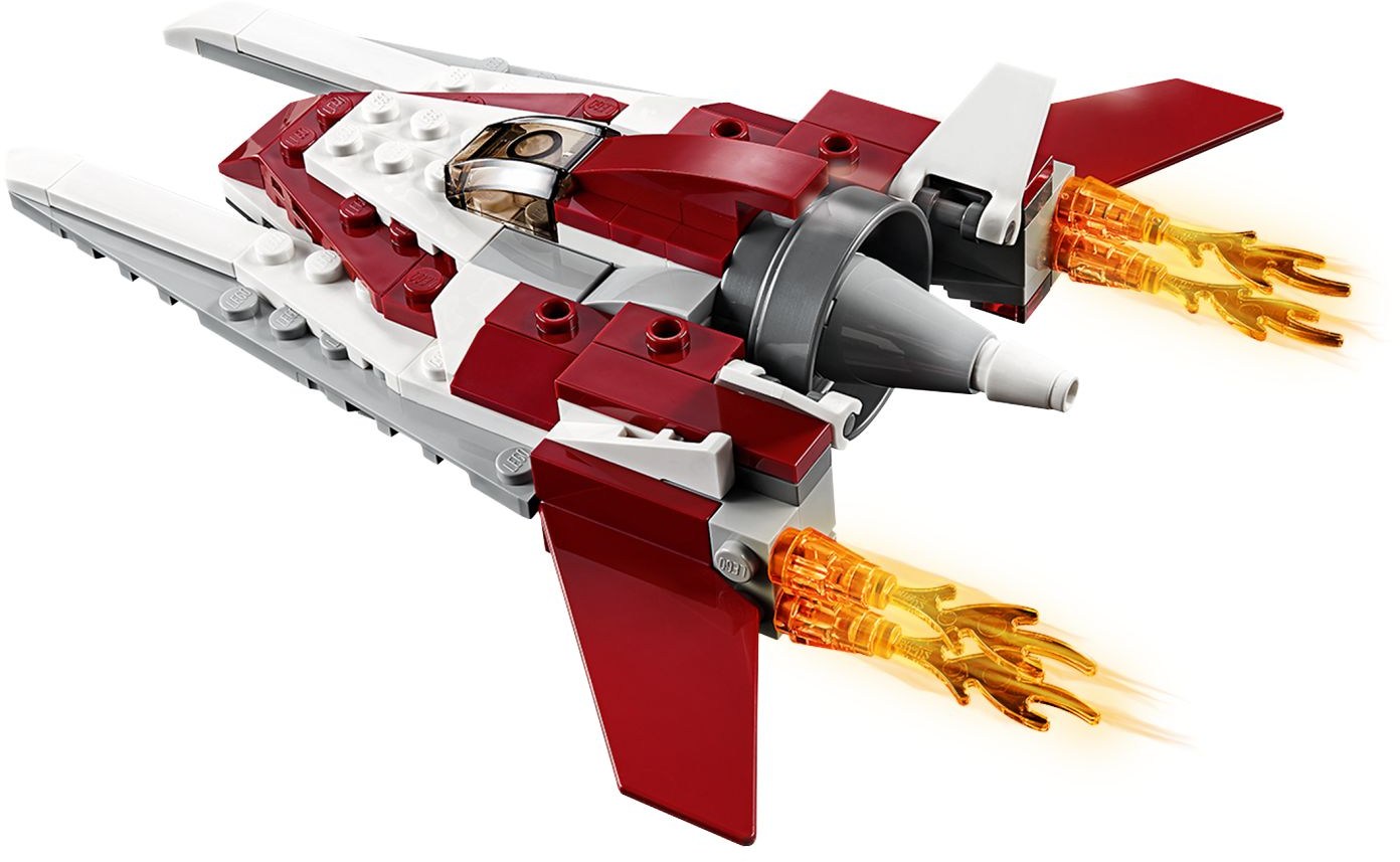 LEGO 31086 Futuristic Flyer: Spaceship & Robot 3in1 Set