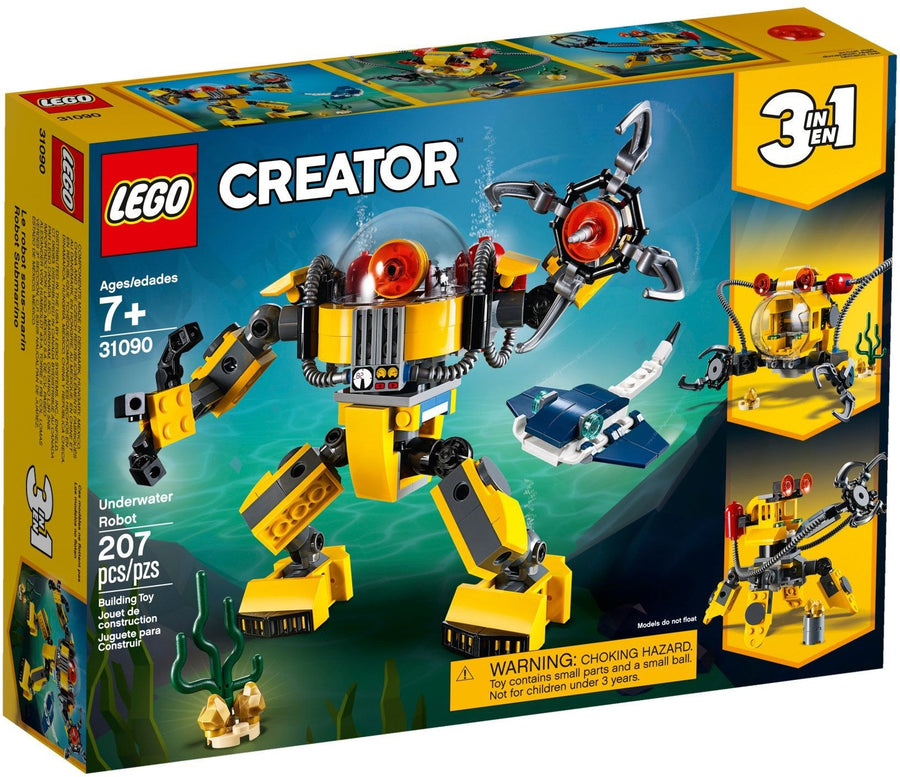 LEGO Creator 3in1 31090 Yellow Underwater Robot Submarine - Retired - SuperSaverAU - view 1