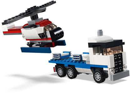 LEGO 31091 Shuttle Transporter: 3-in-1 Space Shuttle, Helicopter & Car Toy