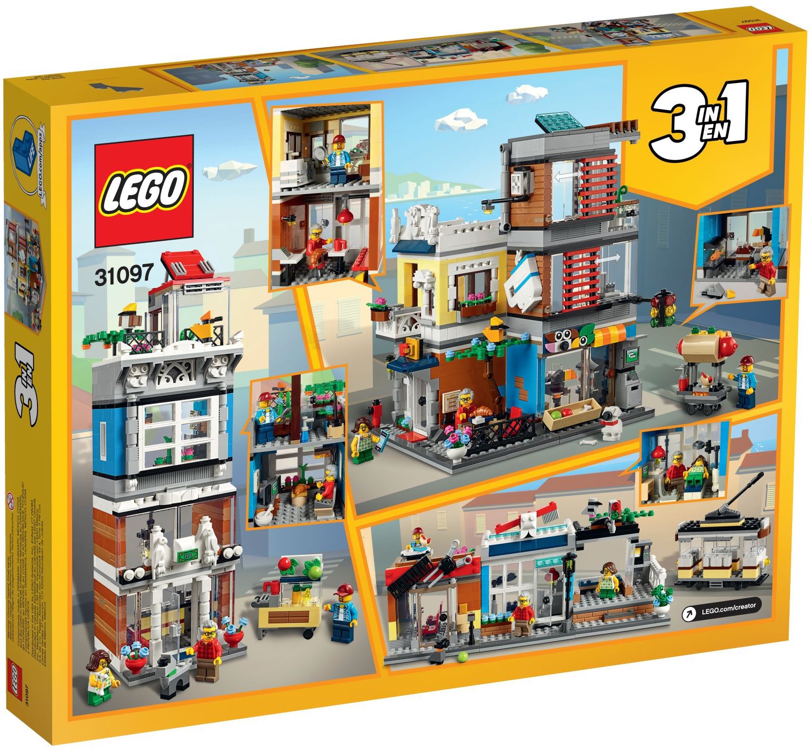 LEGO 31097 Creator 3-in-1 Townhouse Pet Shop & Cafe - SuperSaverAU - view 4