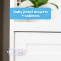 Perma Child Safety 12cm Adhesive Universal Flexi Locks 12 Pack Plastic