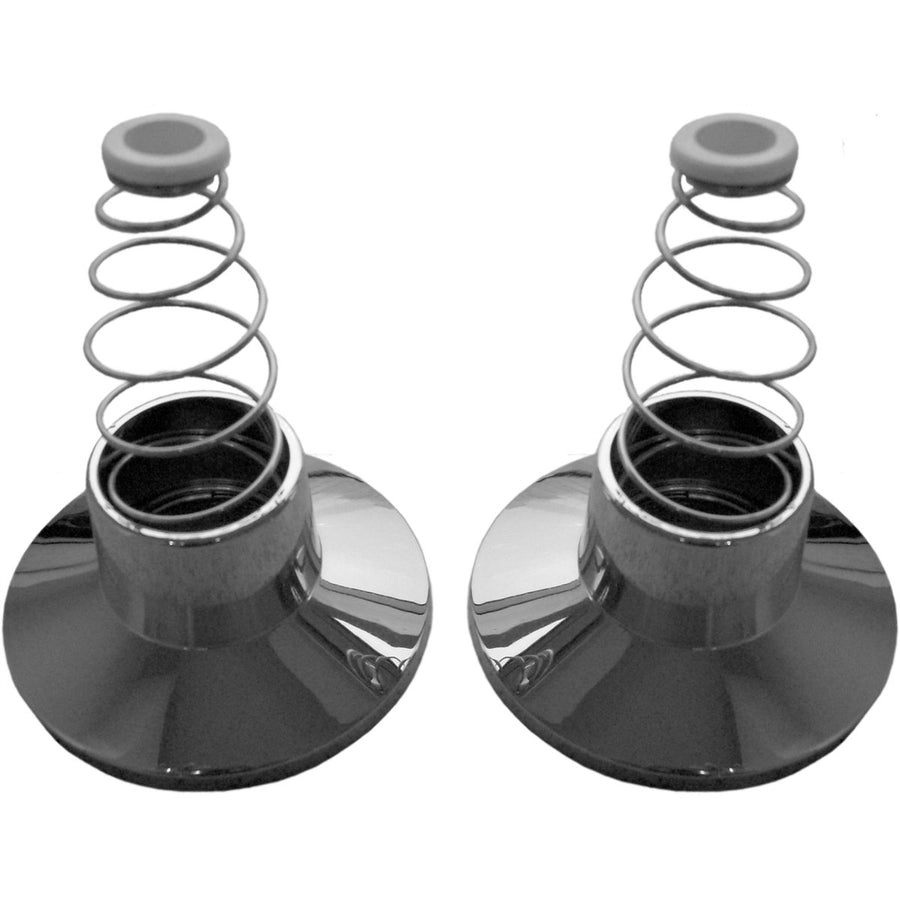 Shaw Mason Wall Flange - 165mm x 65mm - Plastic - Chrome Plated - 2 Pack - SuperSaverAU - view 1