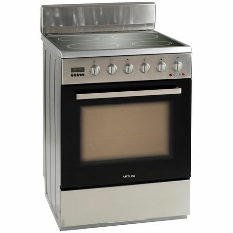 Artusi 60cm Stainless Steel Electric Freestanding Oven - 7 Functions, Ceramic Cooktop - AFC607X