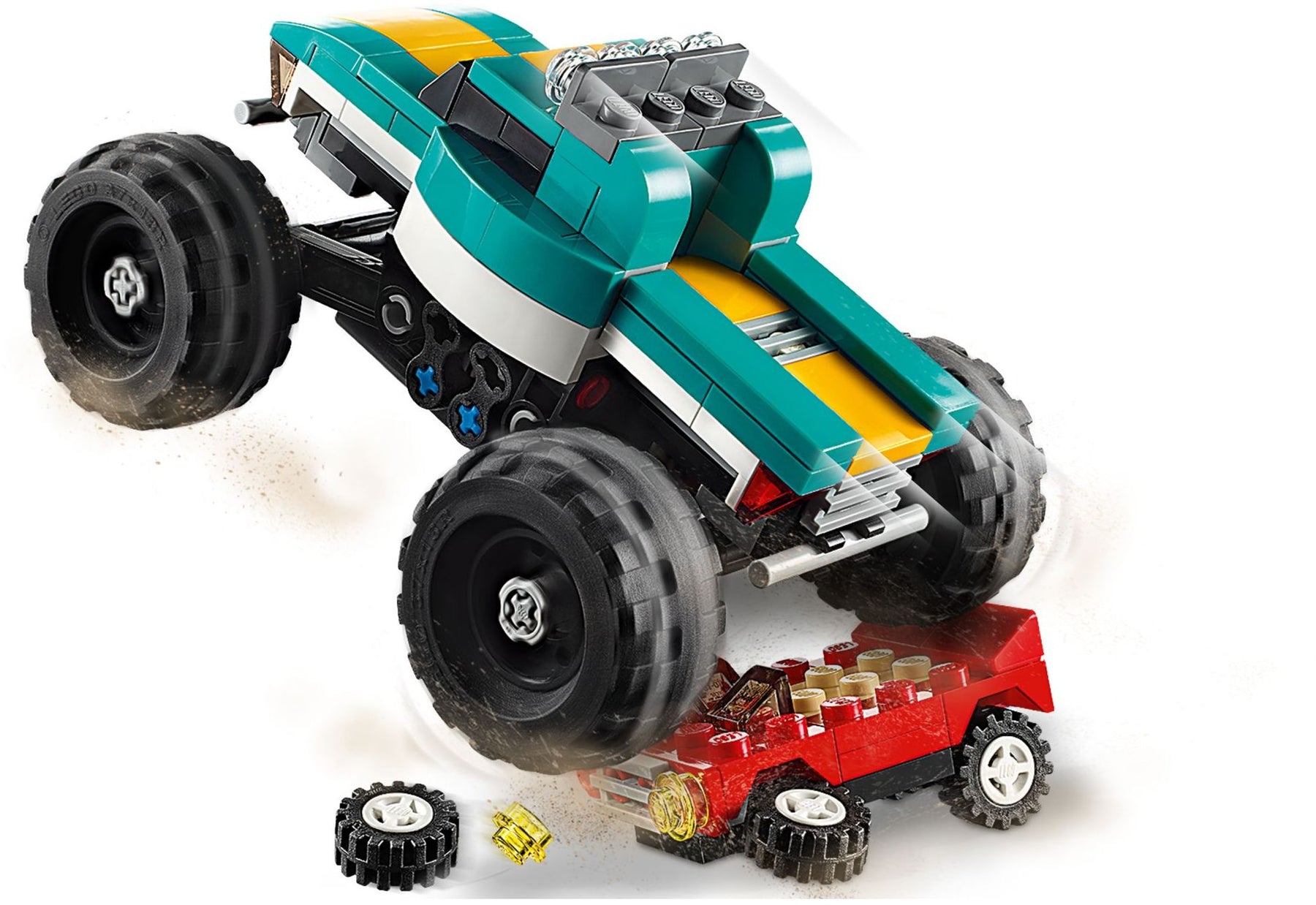 LEGO 31101 Monster Truck 3-in-1 Car & Dragster Set - SuperSaverAU - view 3
