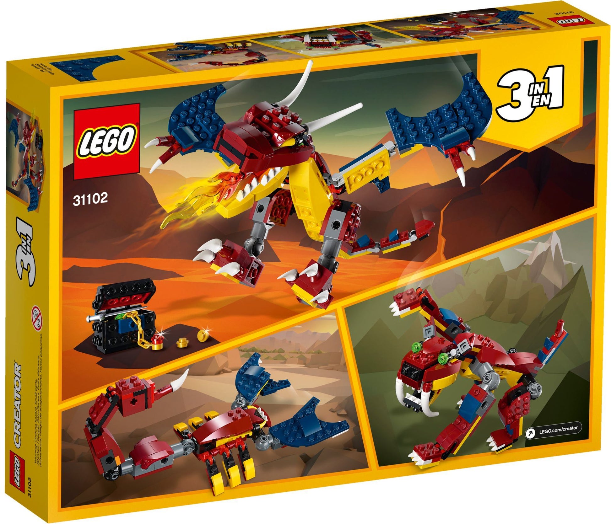 LEGO Creator Series 31102: Fire Dragon- Auzzi Store