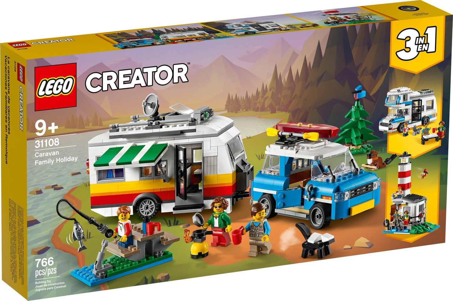 Lego 31108 Creator 3 in 1 Caravan Family Holiday- Auzzi Store
