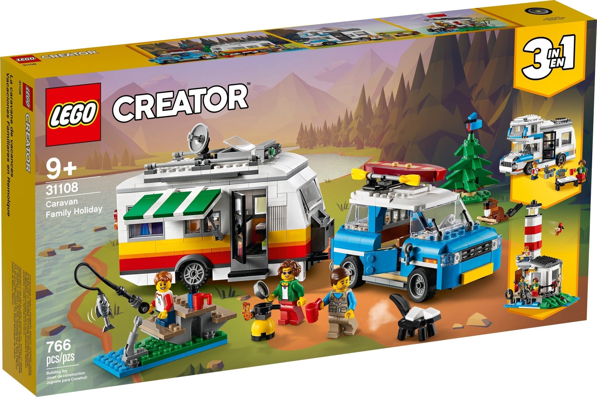 Lego 31108 Creator 3 in 1 Caravan Family Holiday- Auzzi Store