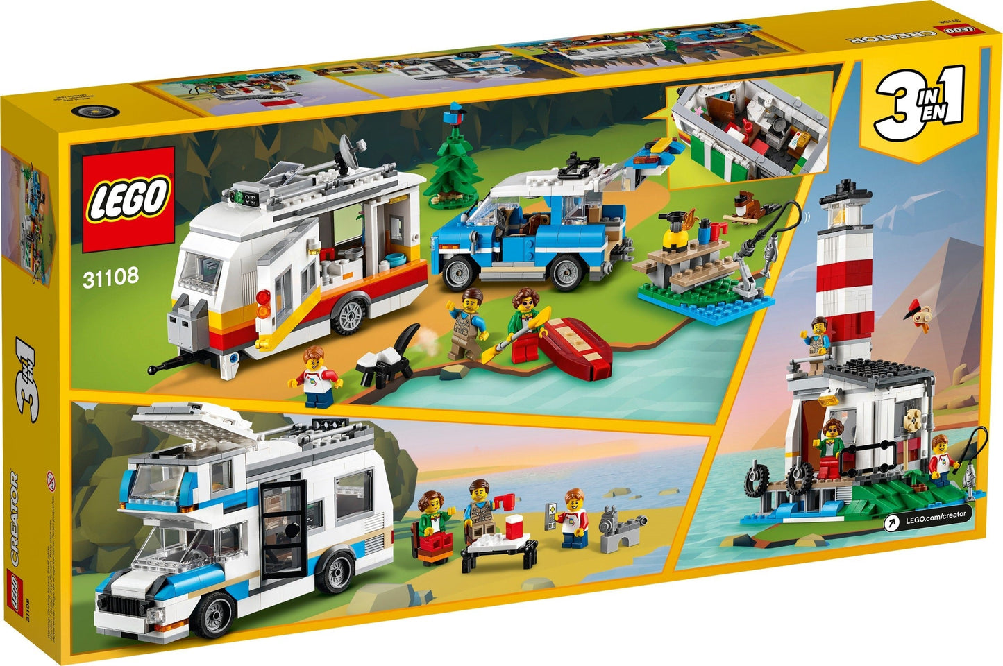 Lego 31108 Creator 3 in 1 Caravan Family Holiday- Auzzi Store