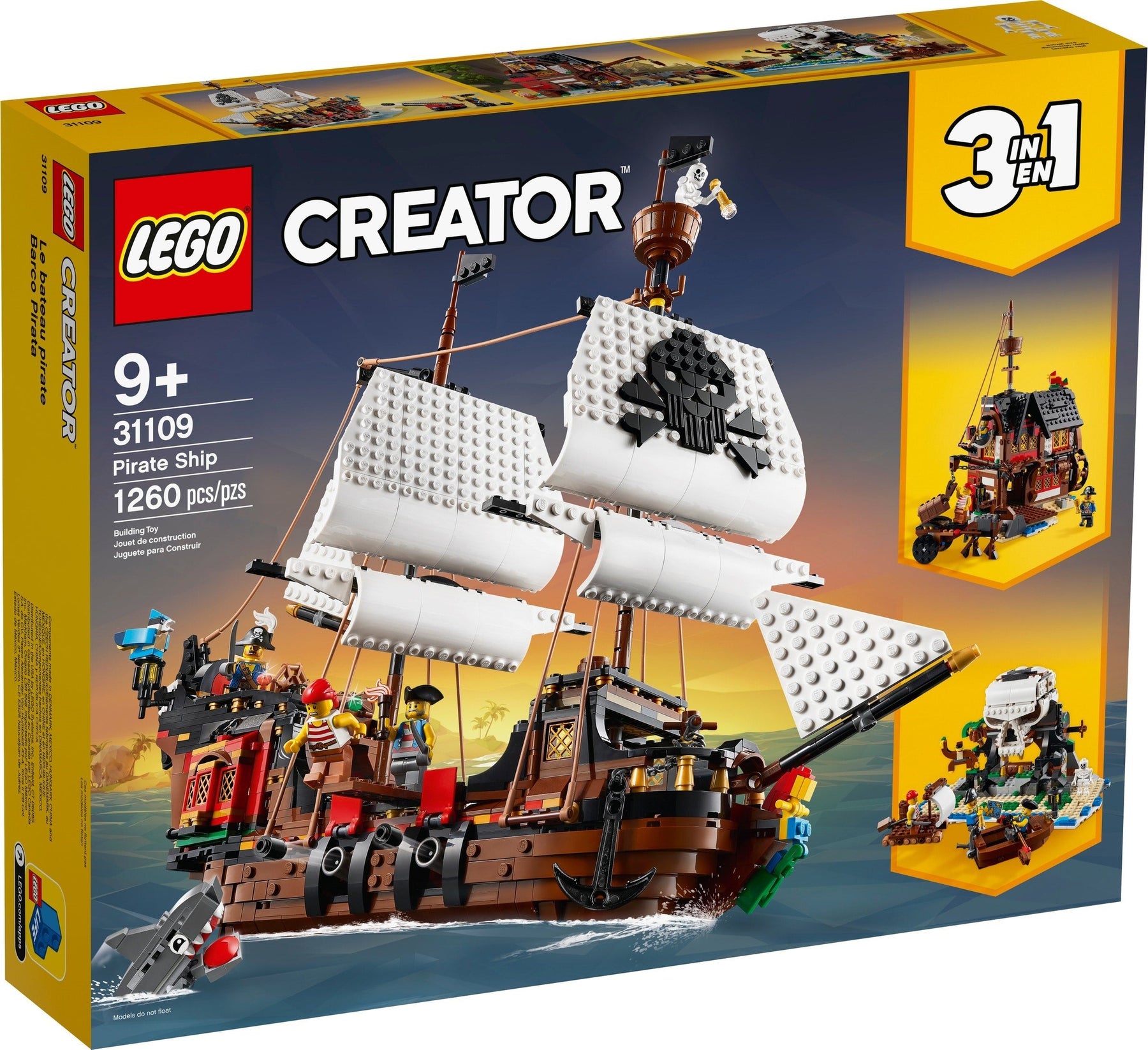 LEGO 31109 Creator 3 in 1 Pirate Ship - SuperSaverAU - view 1