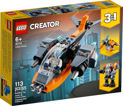 LEGO 31111 Cyber Drone 3in1 Robot Mech Scooter Building Toy Set