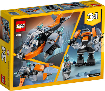 LEGO 31111 Cyber Drone 3in1 Robot Mech Scooter Building Toy Set