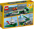 LEGO 31113 Race Car Transporter: Truck, Crane & Tugboat 3in1 - SuperSaverAU - view 3